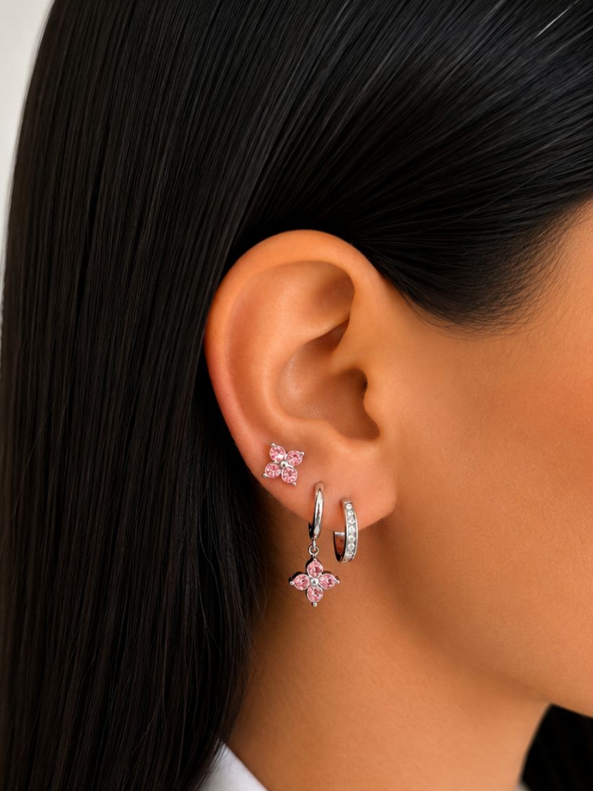 Set Orecchini Kos Pink