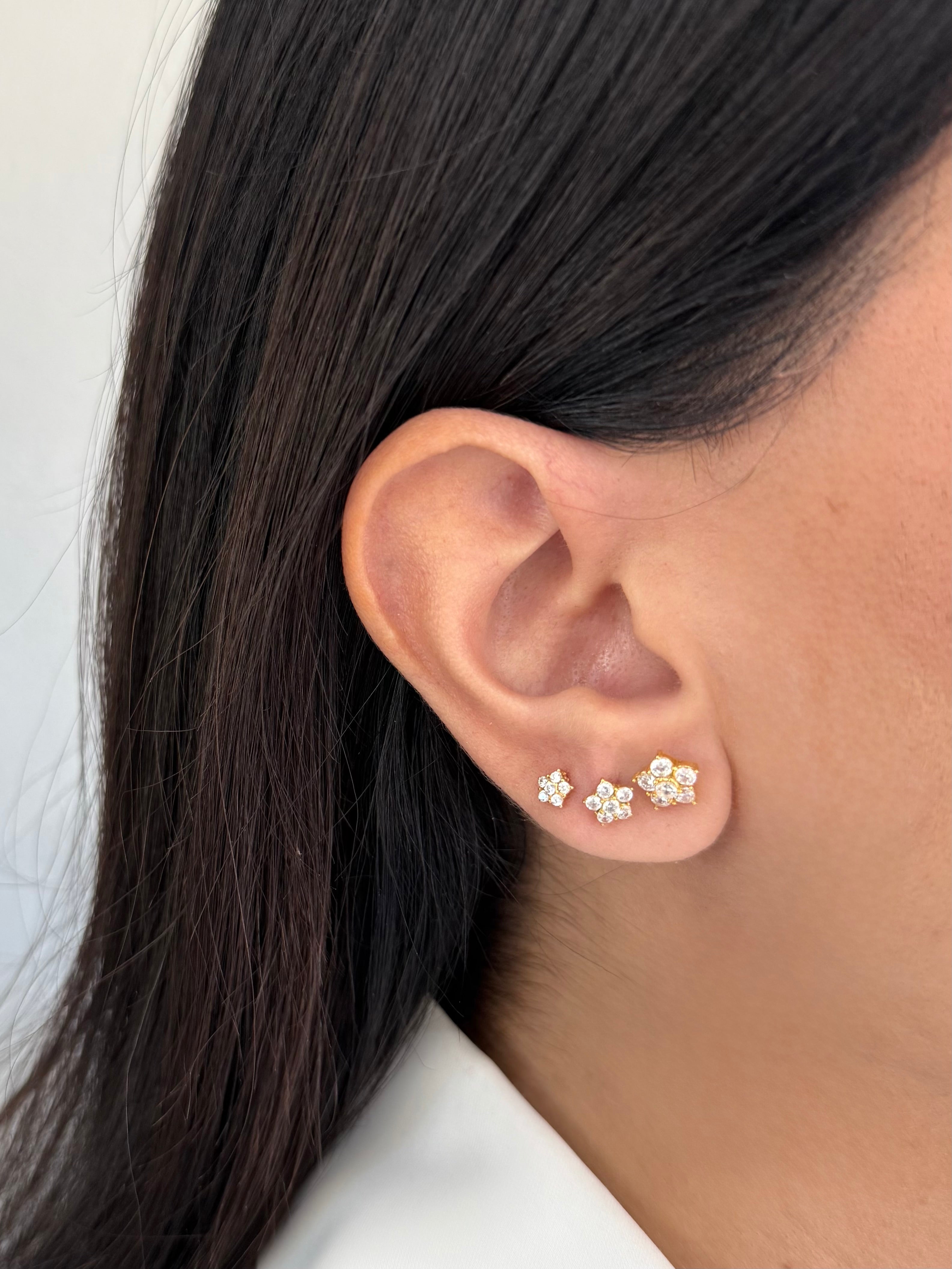 Set Orecchini Diana White