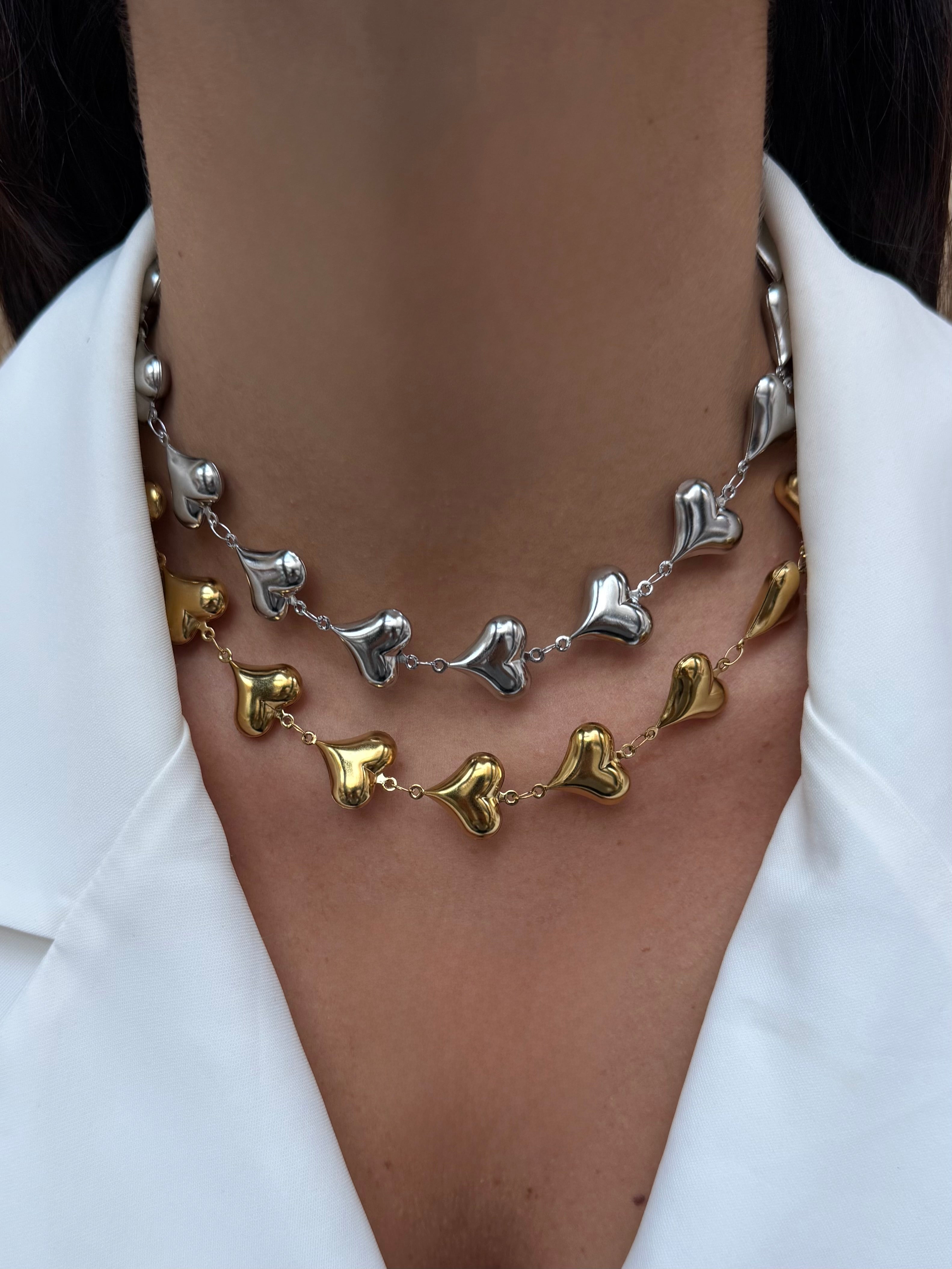 Collana Sonaglio Cuori