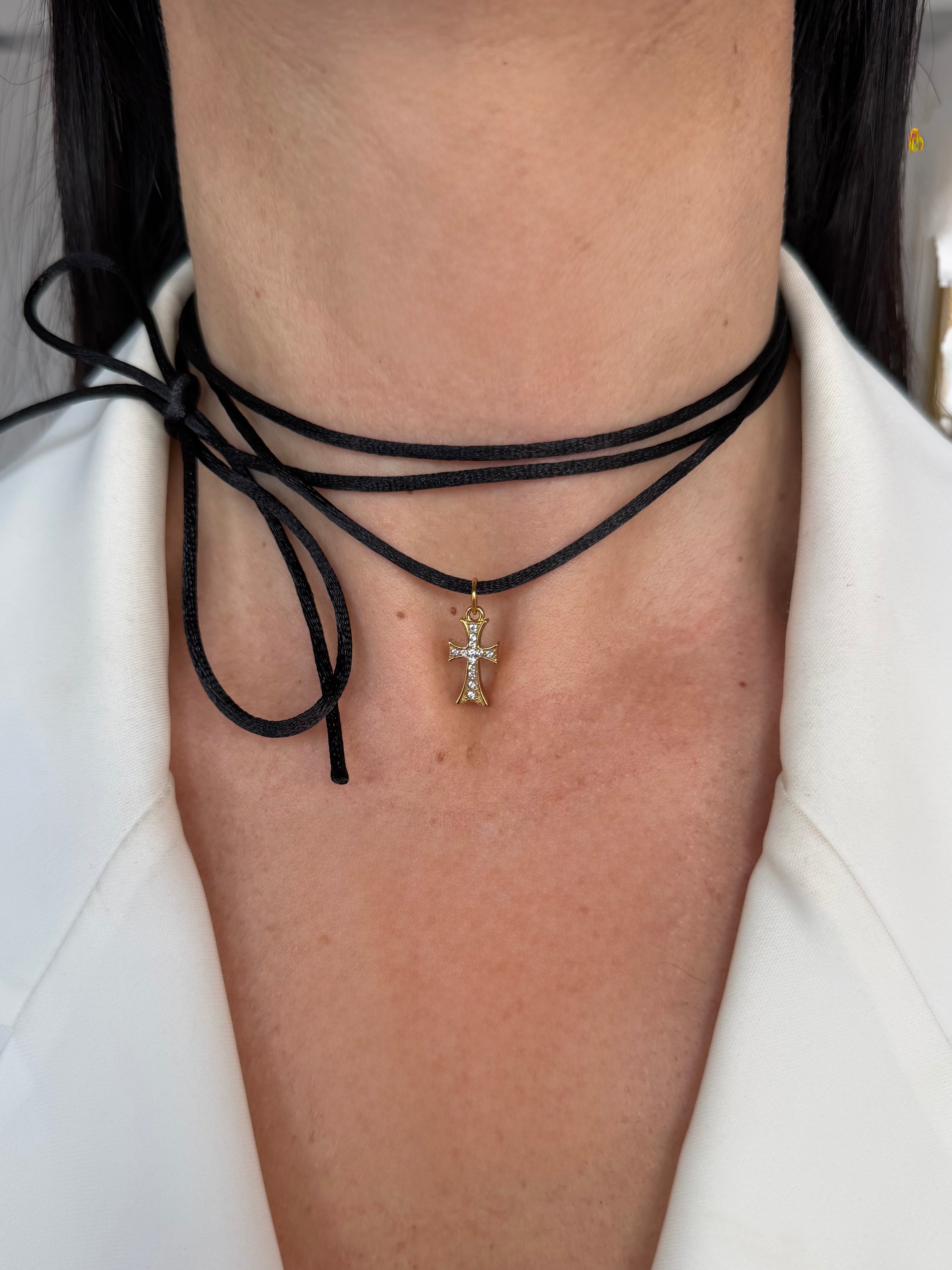 Collana Choker Cross