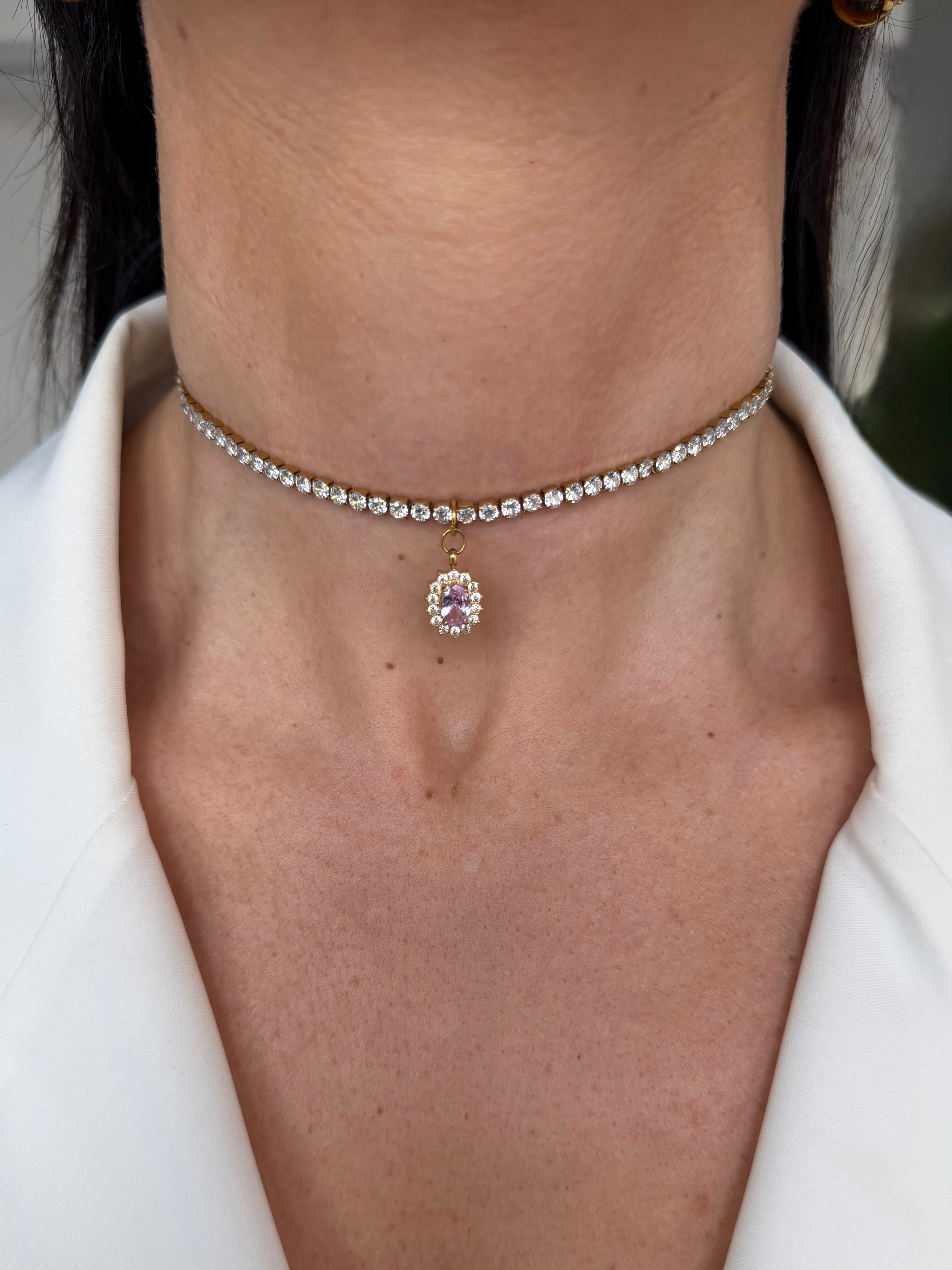 Collana Choker Juliette Pink