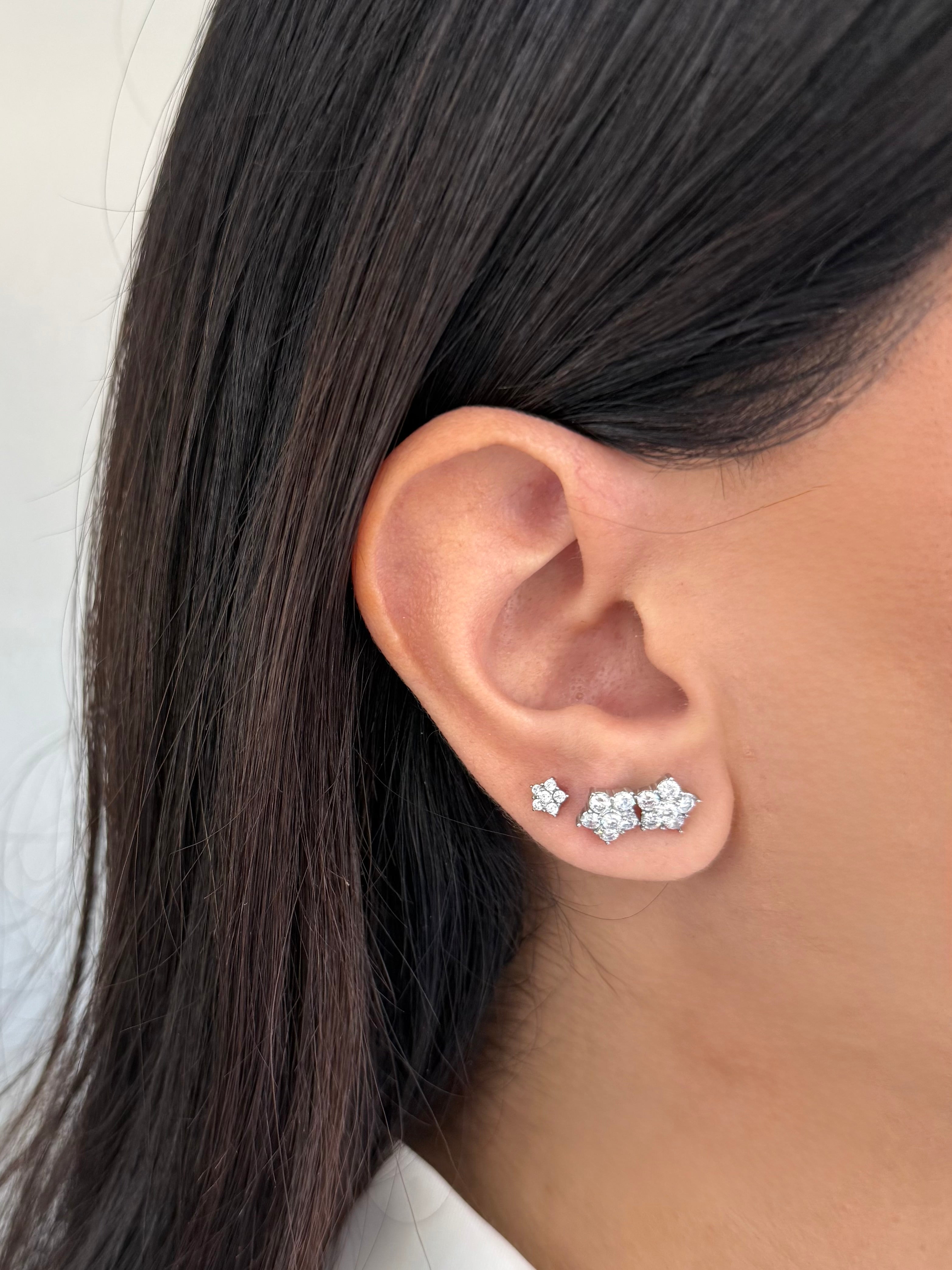 Set Orecchini Diana White