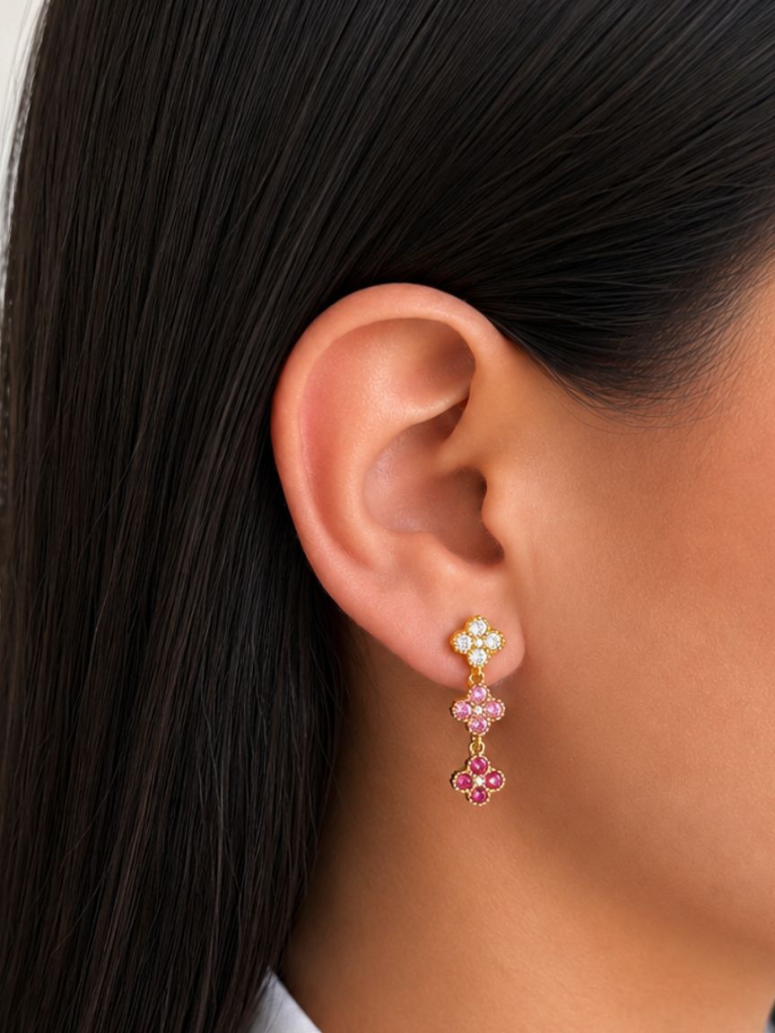 Orecchini Diana Long Pink