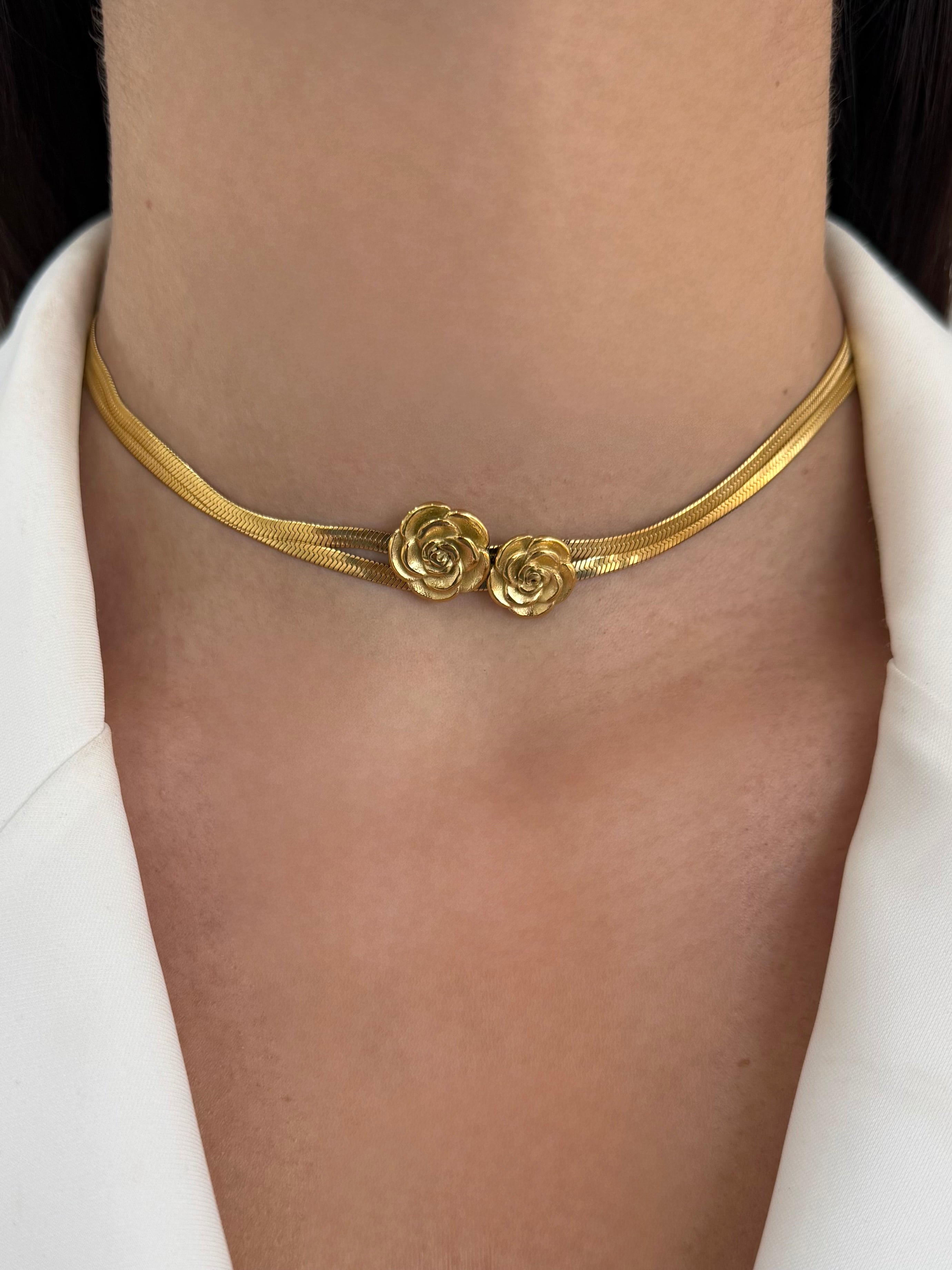 Collana Camelia Snake