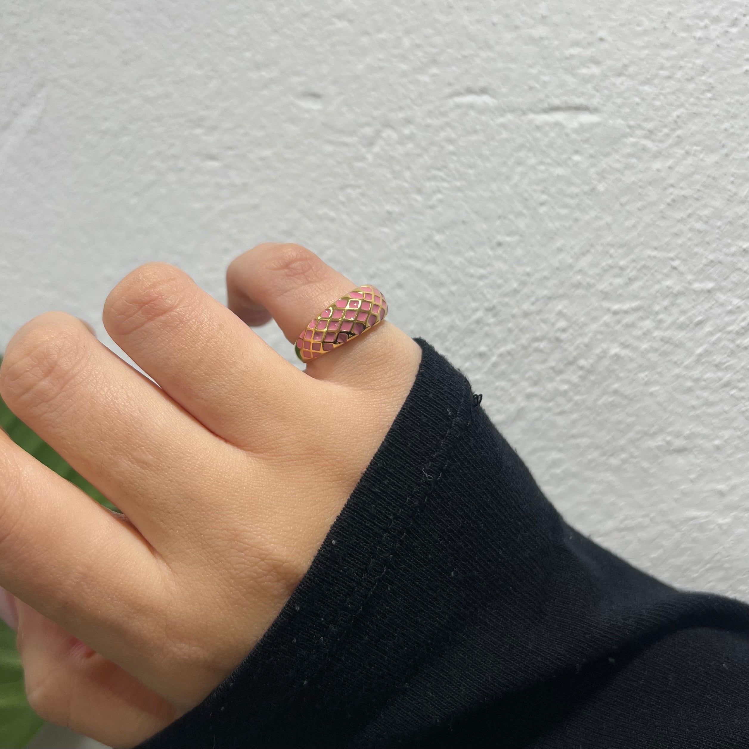 Anello Teca Pink