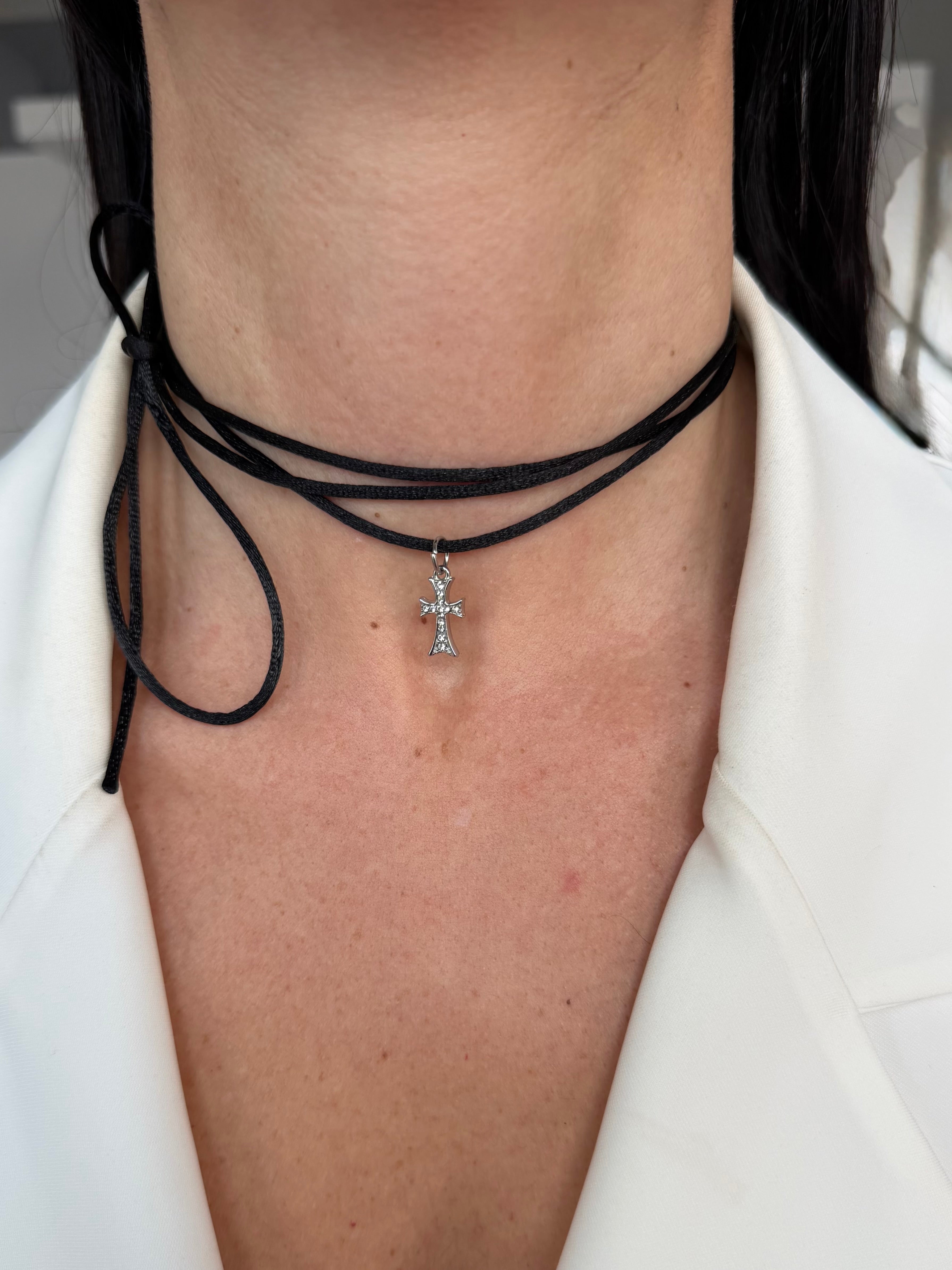 Collana Choker Cross