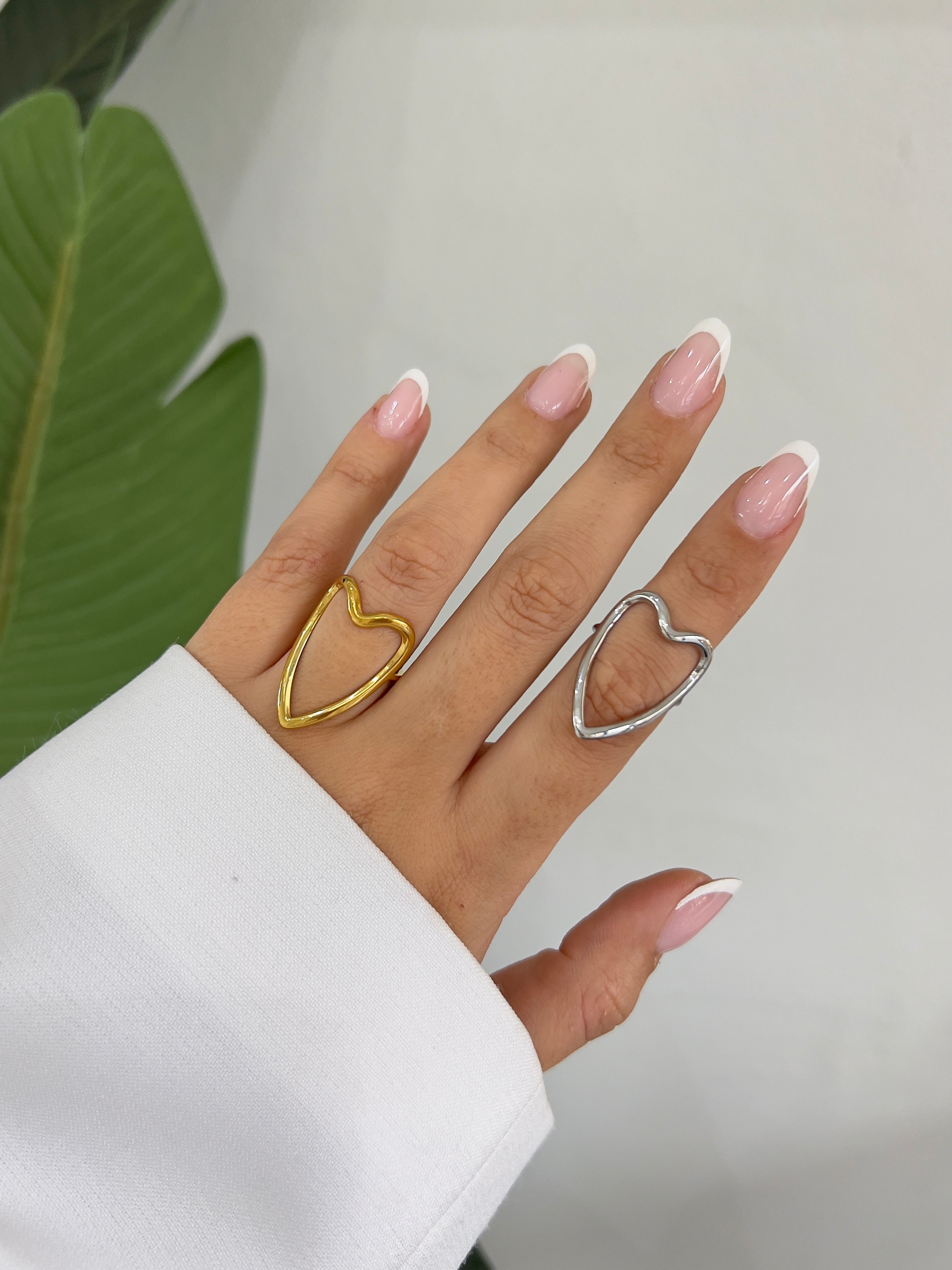 Anello Big Cuore Traforato