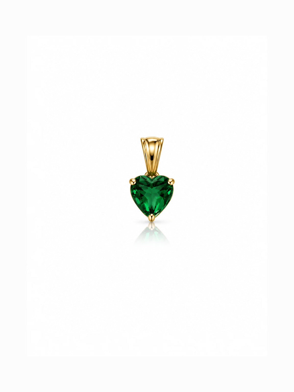 Charm Punto Luce Heart Green