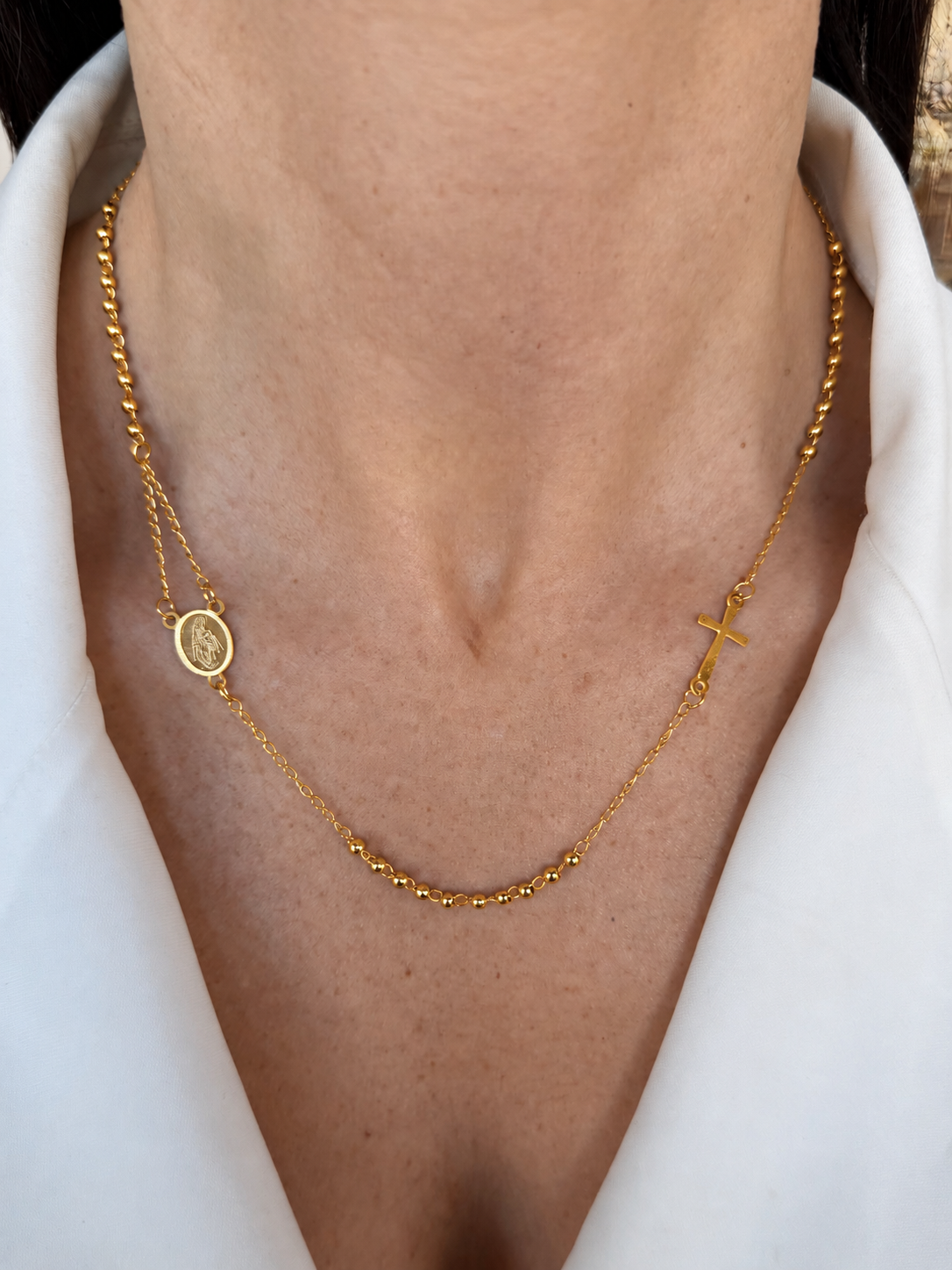 Collana Rosario Girocollo