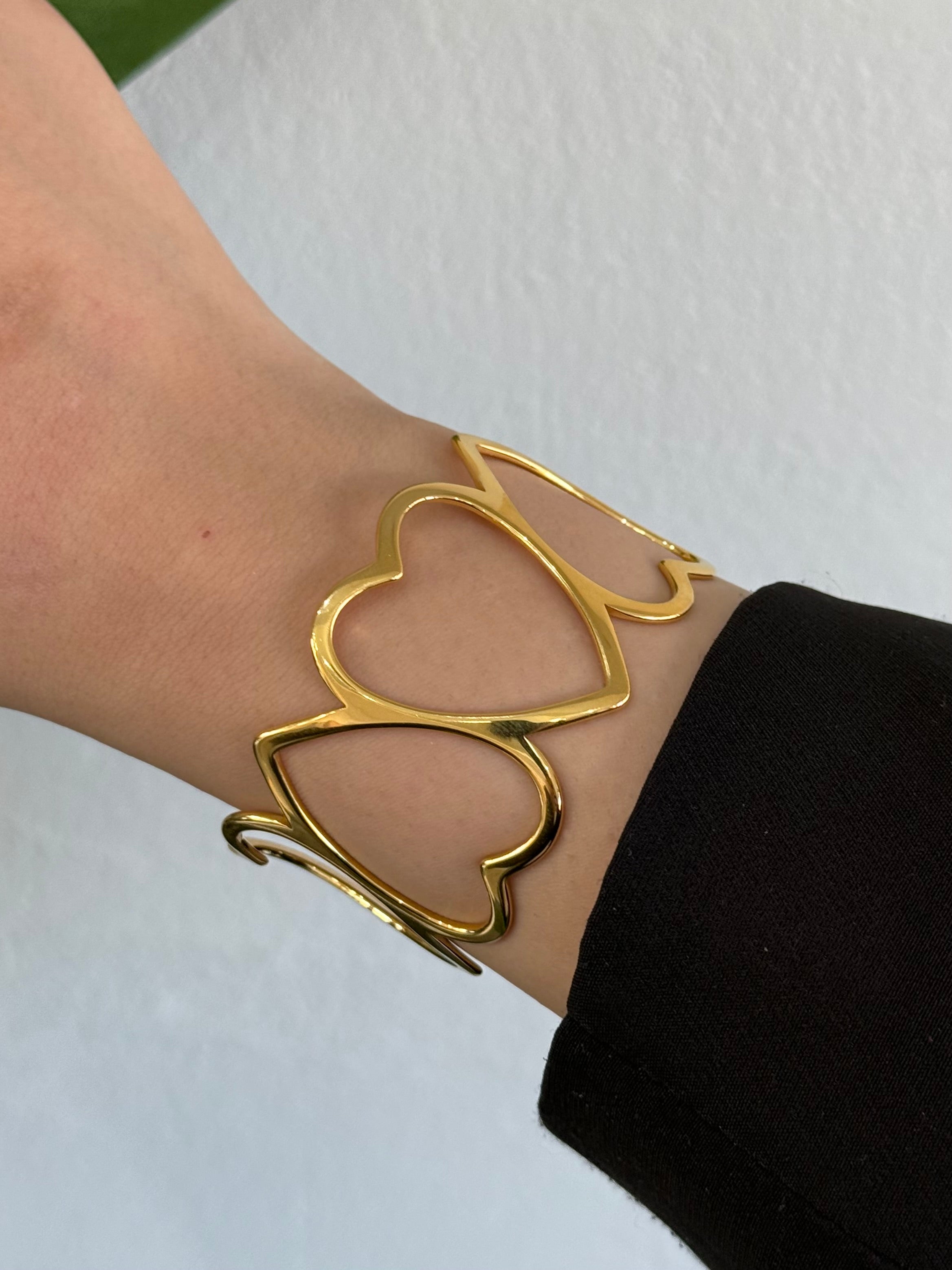Bracciale Rigido Hearts