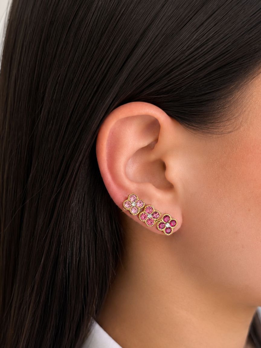 Set Orecchini Diana Pink