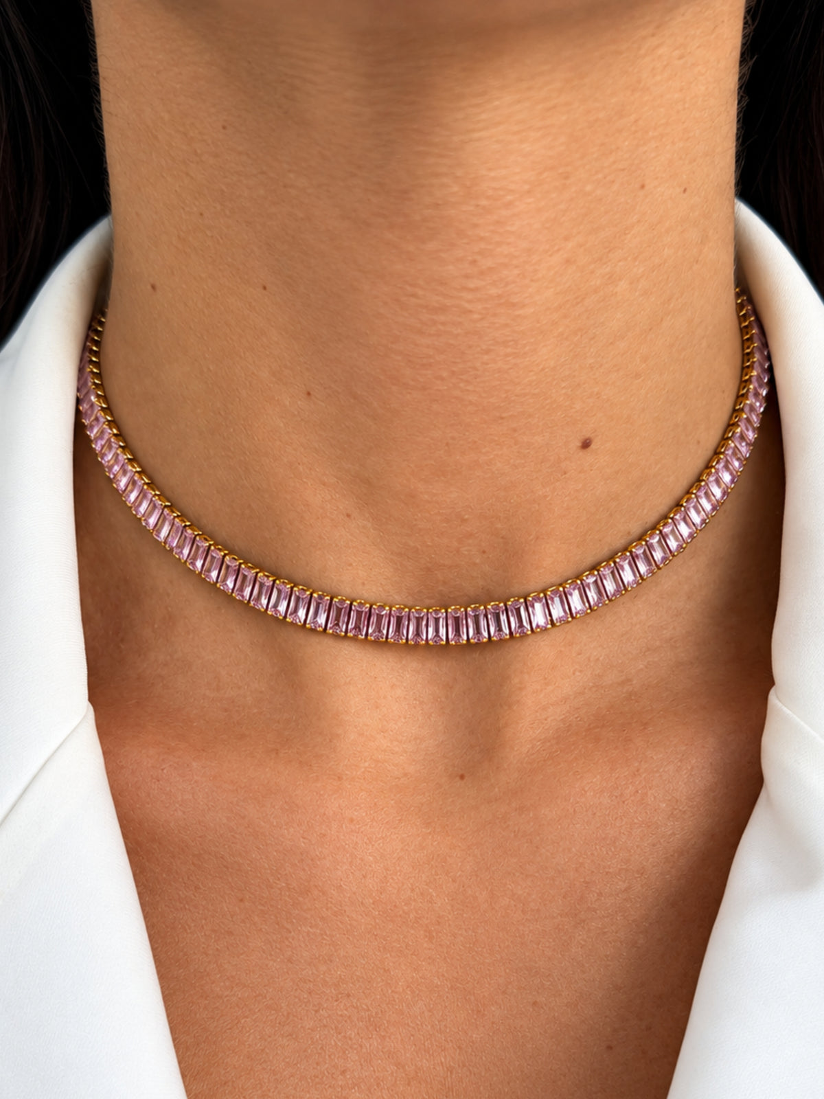 Collana Georgette Pink