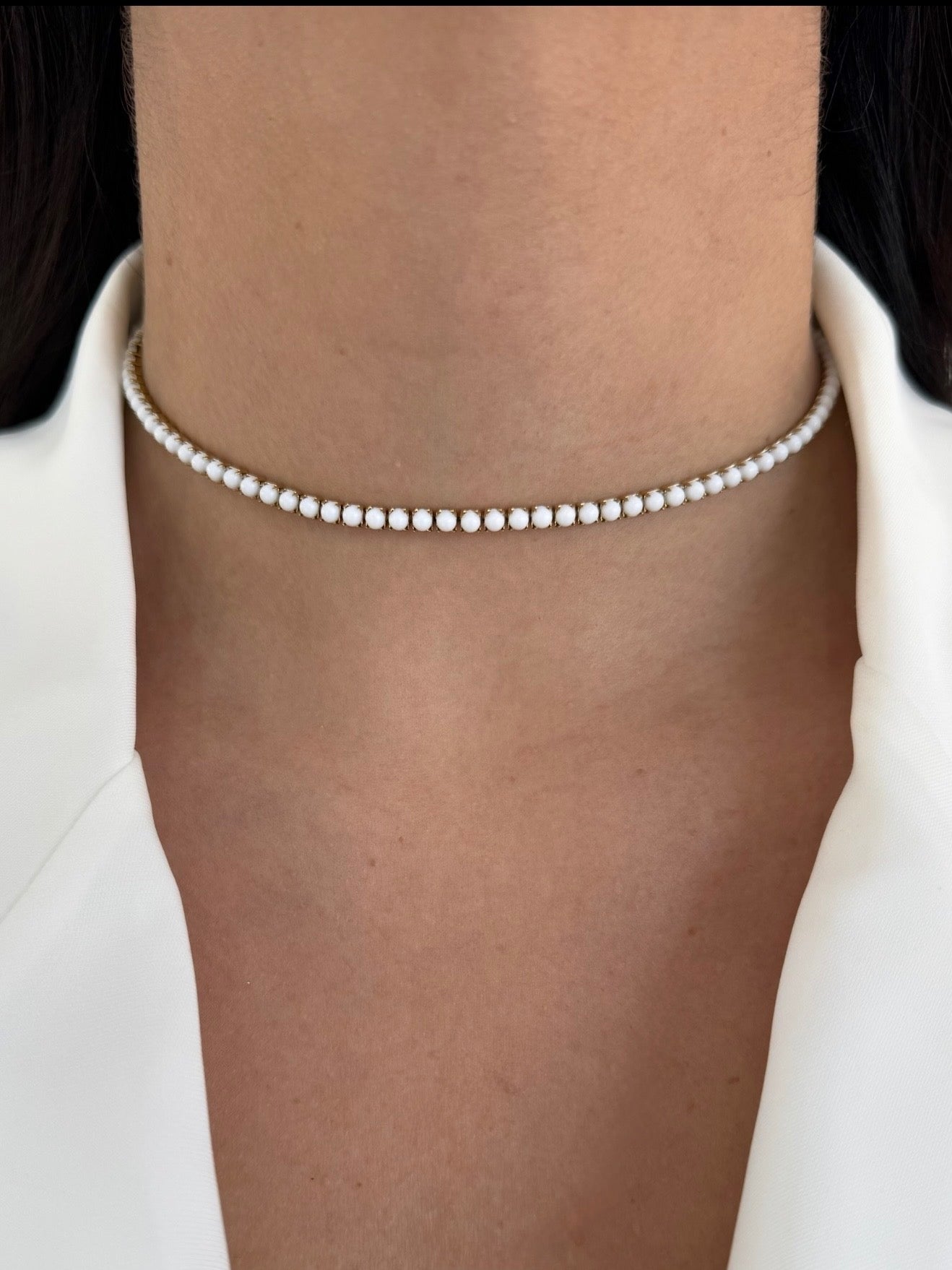 Collana Pag White