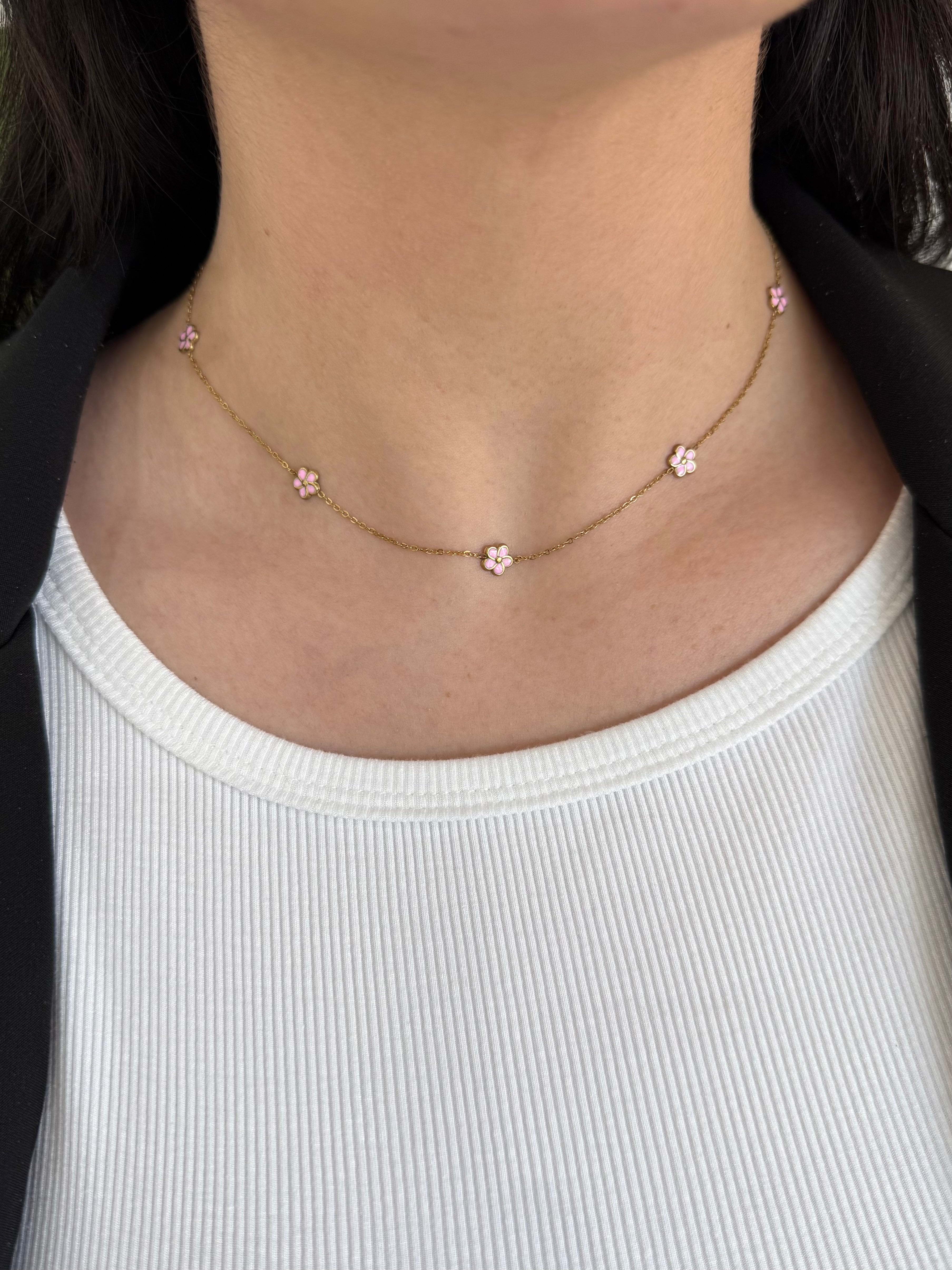 Collana Fleur Pink
