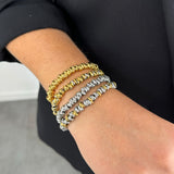 Bracciale Rondelle Big Bicolore Oro