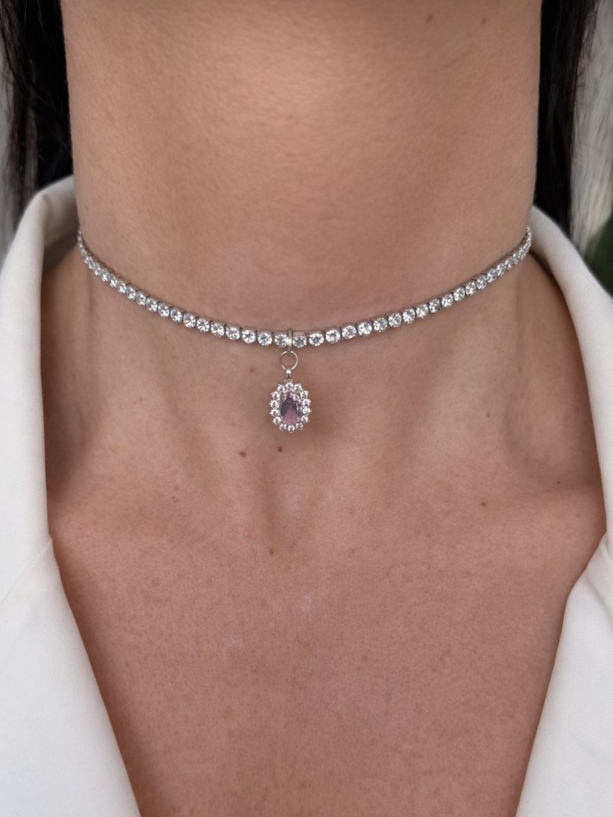 Collana Choker Juliette Pink