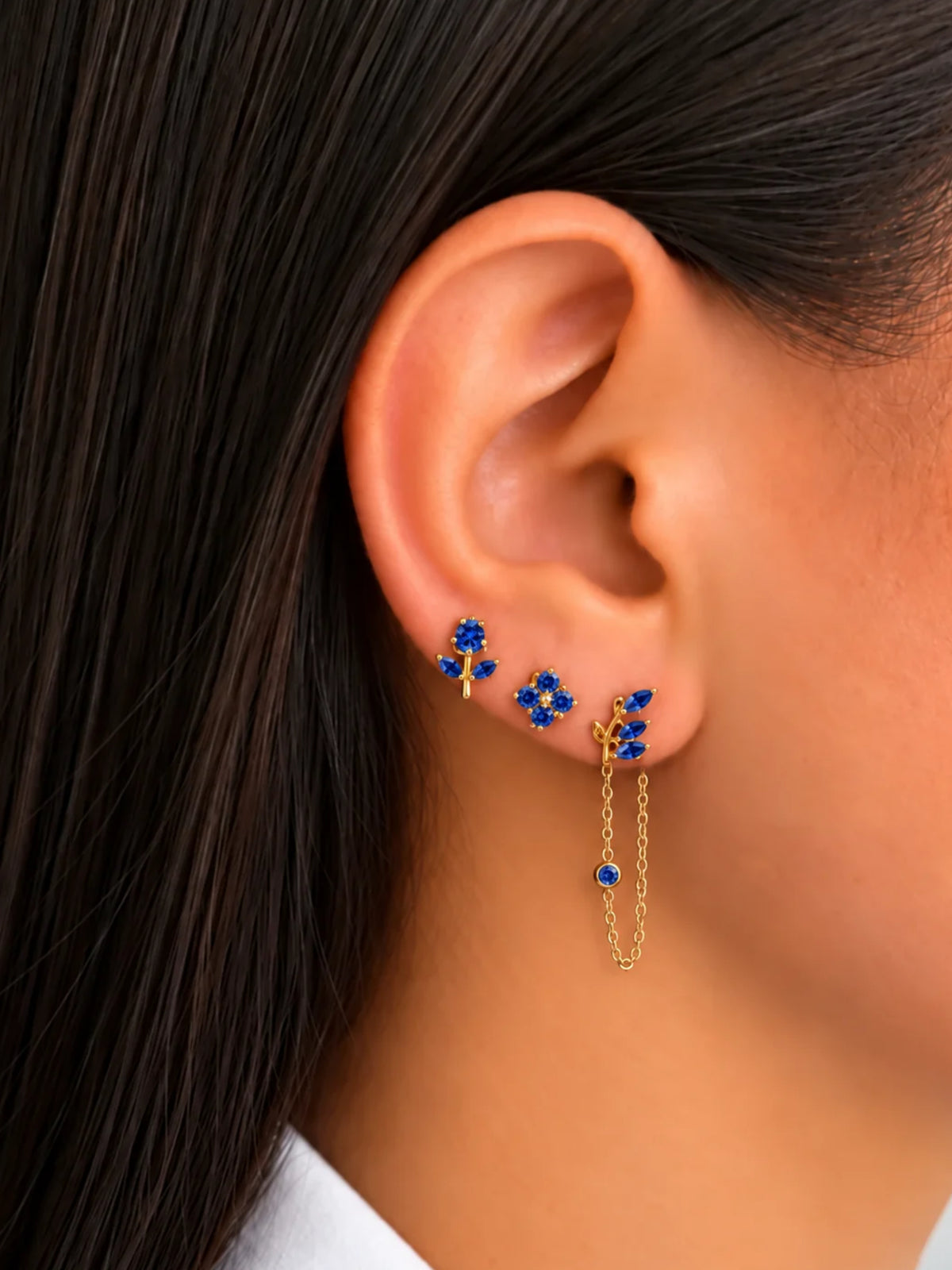 Set Orecchini Eterea Blu