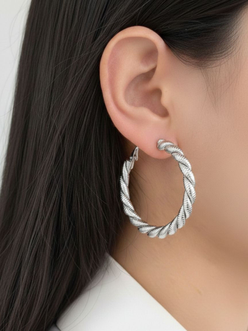 Orecchini Cerchio Torchon Big