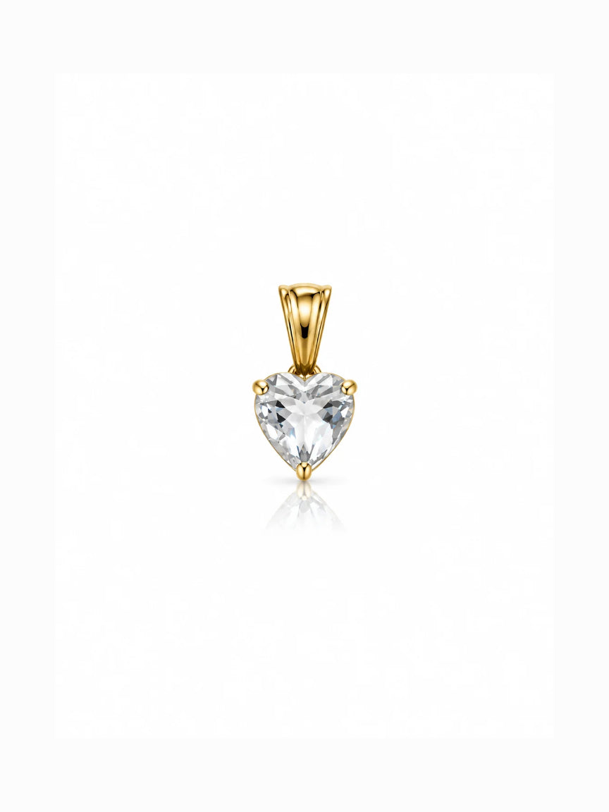 Charm Punto Luce Heart White